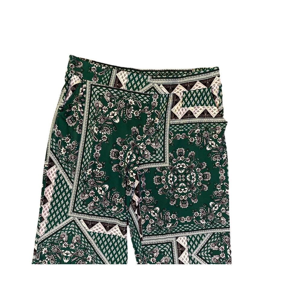 Maurices Pants Womens XL Used Green Black Casual Palazzo - Picture 5 of 13